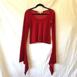 CATHERINE COATNEY VELVET TOP SIZE L